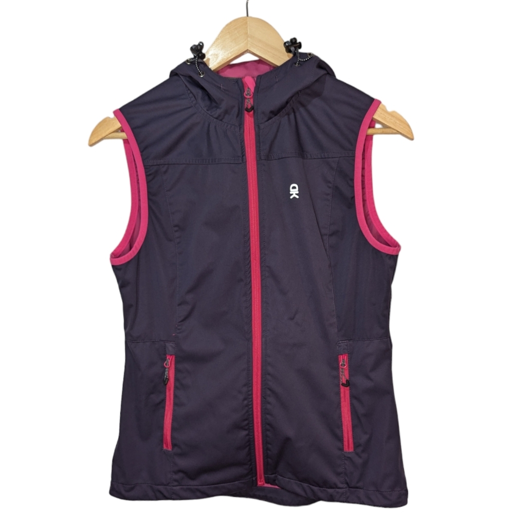 Little Donkey Andy Hooded Lightweight Softshell Vest Size Small